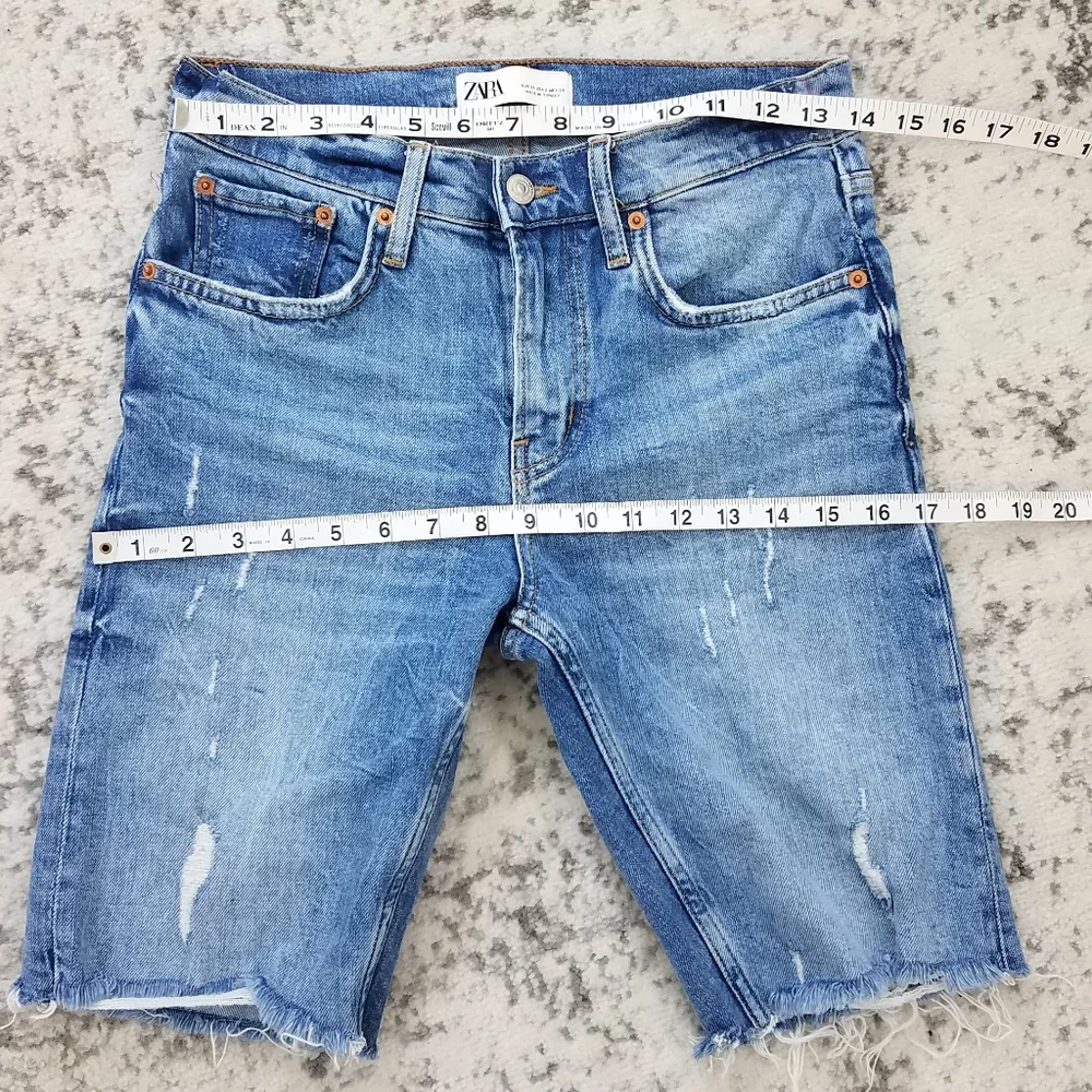 Zara Denim Long Shorts/Jorts